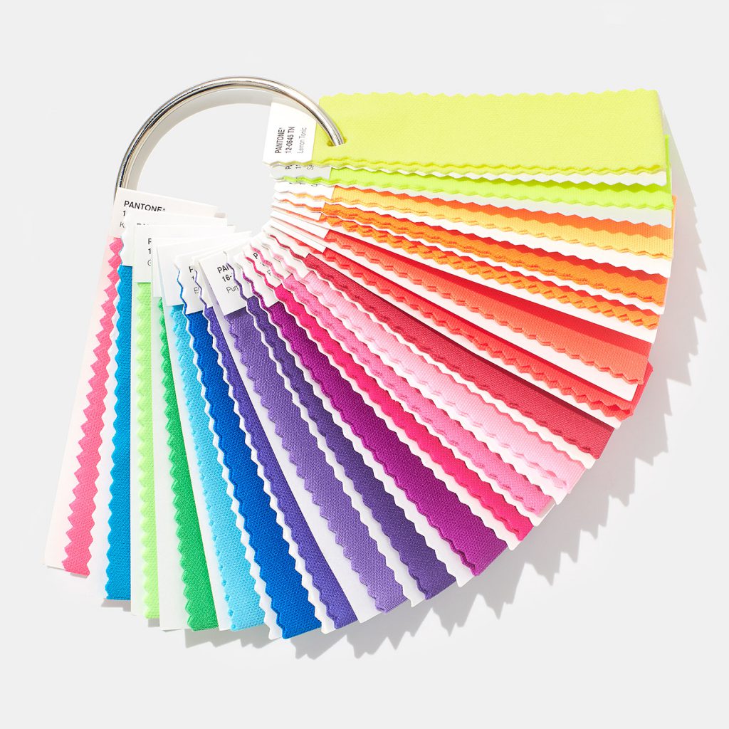 NBS pantone fashion home and interiors nylon textile removable swatches nylon brights FFN100