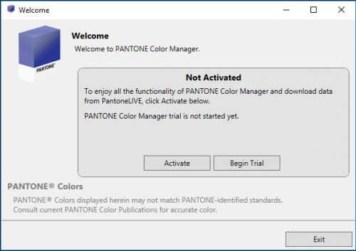 pantone color manager activation key